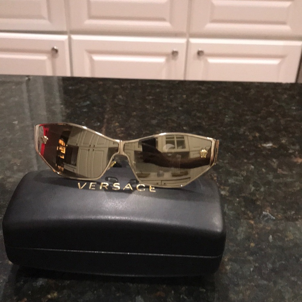 Women Versace frames Gold plated